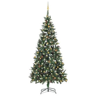 vidaXL &Aacute;rbol De Navidad Preiluminado Con Luces Y Bolas 210 Cm Vidaxl