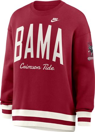 Nike Alabama Legacy Nike Womens College Pullover Crew in Red | 040H0K9UABV-V89
