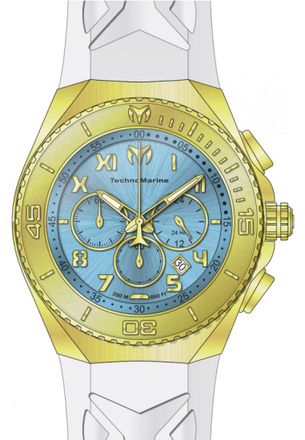 Technomarine TM-225009 Mens Manta Ocean Watch - Gold - One Size