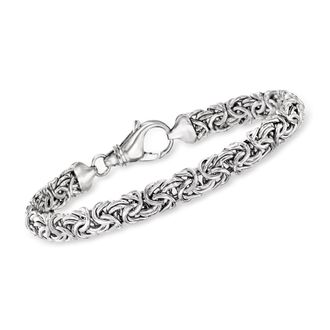 Ross-Simons Sterling Silver Small Byzantine Bracelet