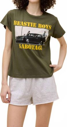 Daydreamer Beastie Boys Sabotage Solo Tee In Green