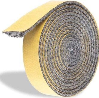 OEM Junta Autoadhesiva Para Chimenea - Junta De Fibra De Vidrio De 2 M De Largo, Resistente Al Calor Hasta 550 &deg;c - 2 M X 15 Mm X 3 Mm