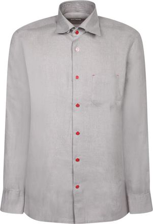 Kiton Casual Overhemd - Heren - Casual Overhemden - Beige - S - Overhemden