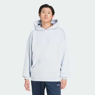 adidas Originals Mens Premium Essentials Hoodie - White Cotton - Size X-Large