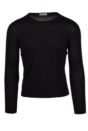 Drumohr Black Crew Neck Sweater