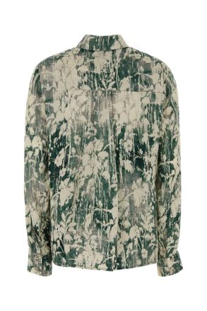 Pantaloni Torino Womens Printed Satin Lucilla Shirt Multiverde Exterior: Viscose Camicie