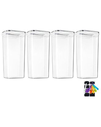 Sorbus Pack Of 4 Airtight Food Dispenser Containers