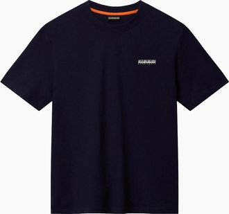 Napapijri Mens Napapijri S-Small Box T-Shirt - Navy - Size: 36