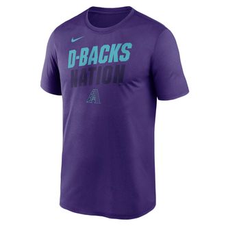 Nike Arizona Diamondbacks City Connect Team Phrase Script Nike Mens Dri-FIT MLB T-Shirt in Purple | NKGK51LDQS-TG9