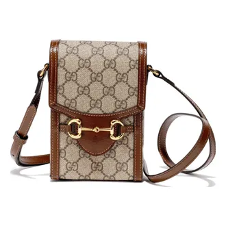 Gucci Horsebit 1955 mini bag in GG Supreme Brown 625615-92TCG-8563