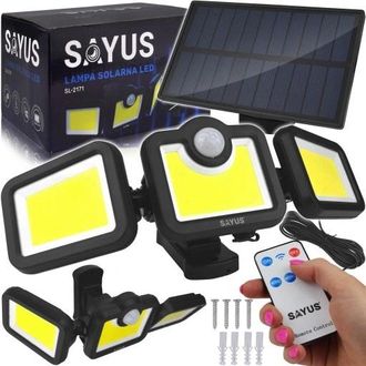 OEM L&aacute;mpara Solar Con Sensor De Movimiento Para Jard&iacute;n, Panel Independiente, Control Remoto, 171 Led, 3 En 1