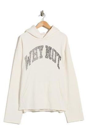 Honor The Gift Why Not Graphic Hoodie in Bone at Nordstrom Rack, Size Xx-Large
