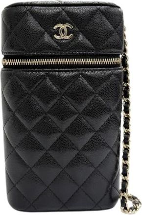 Chanel Borsa a tracolla Pre-owned Matelass&eacute; Vanity Phone - - Pre-owned - Donna - Nero - ONE SIZE