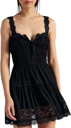 Free People So in Love Slip Minidress in Black at Nordstrom, Size X-Small