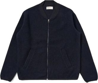 Universal Works Zip Bomber Jacket - Heren - Bomber jackets - Blauw - S - Jassen
