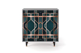 StoryZ Aparador azul-verde 4 puertas L 96 cm