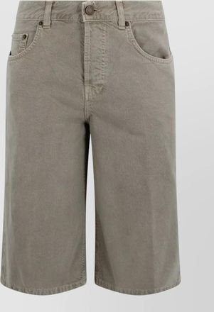 Haikure becky twill five pocket straight shorts