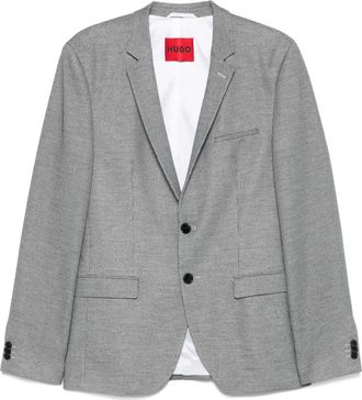 HUGO BOSS Blazer con motivo jacquard - Nero