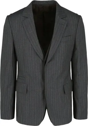 Ferragamo pinstripe buttoned jacket - Grey