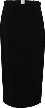 Juun.J detachable belt skirt - women - Polyurethane/Nylon/Rayon/Polyester - 36 - Black