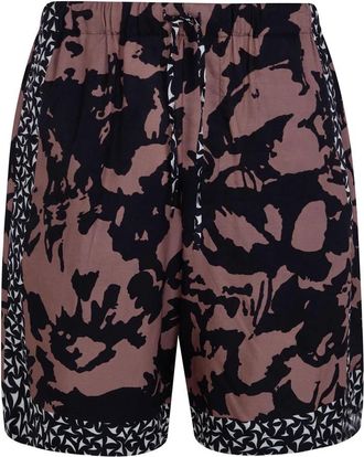 Dries Van Noten Shorts met trekkoord in abstracte print - Heren - Strandmode - Veelkleurig - L - Badmode