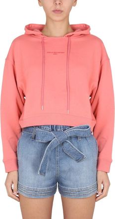 Stella McCartney Sweatshirt With Logo Embroidery-Donna