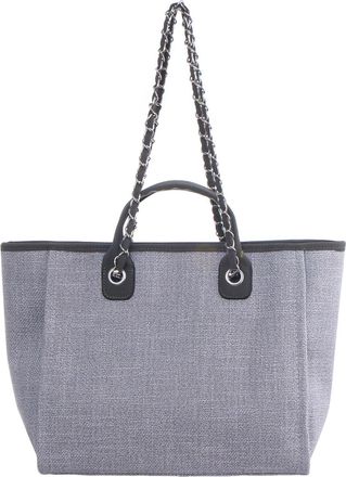 Adornia Gray Chain Oversized Tote