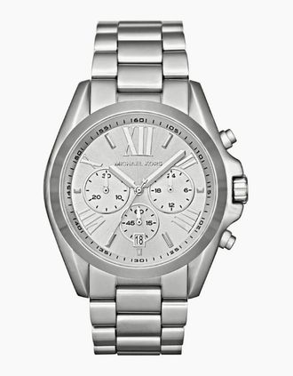 Michael Kors Womens Michael Kors MK5535 Bradshaw Chronograph Unisex Watch - Silver