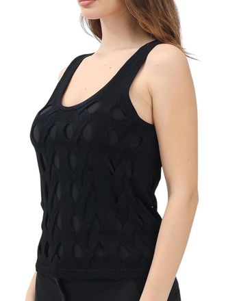 Pinko Black Viscose Nylon Top