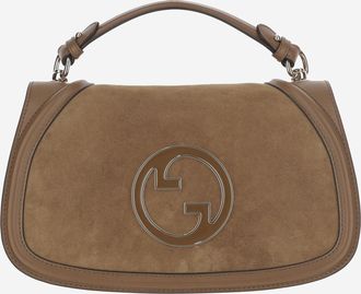 Gucci Womens Blondie Medium Handbag Brown Calfskin Handbags Hand Bags