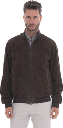 Canali Giubbino in pelle Marrone Canali Uomo