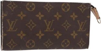 Louis Vuitton Pre-owned Clutches, female, Brown, Size: ONE SIZE Pre-owned Canvas Clutch