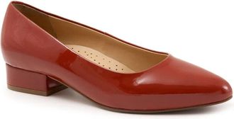 Trotters Jewel T2126-659 Pump Womens 10.5 Terracotta Patent Leather Shoes KHD632