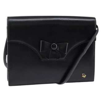 Dior Pre-owned Cross Body Bags, female, Black, Size: ONE SIZE Pre-owned Vintage Shoulder Bag