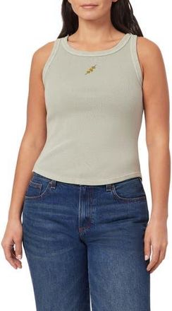 C&C California Embroidered Ribbed Tank in Beligian Block- Olives at Nordstrom Rack, Size X-Large