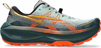Asics Mens Trabuco Max 4 Shoe In Cold Moss/nova Orange