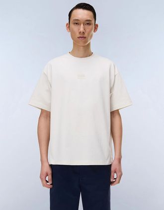 Napapijri Mens Napapijri Elevated Logo Jersey Short Sleeve T-Shirt - White - Size: 42