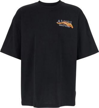 Amiri Tops, Heren, Zwart, L, Katoen, MA Core Logo Tee