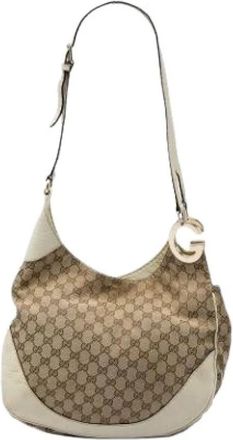 Gucci Pre-owned Charlotte Schoudertas - Dames - Vintage Schoudertas - Beige - ONE Size - Vintage