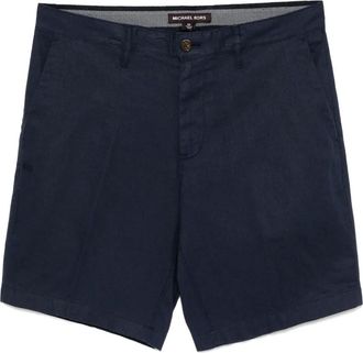 Michael Kors Shorts met geborduurd logo - Blauw