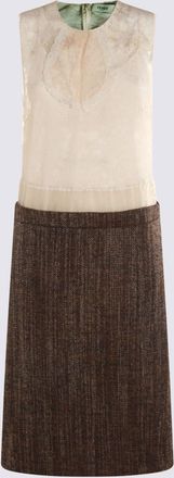 Fendi Beige Cotton Dress