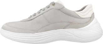 Geox Fluctis Sneakers - Dames - Sneakers - Grijs - 38 EU - Leer - Schoenen