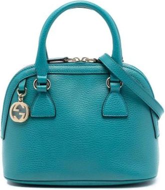 Gucci Pre-owned Handbags, female, Blue, Size: ONE SIZE Pre-owned The Dome