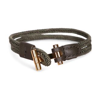 Tom Ford Bracelets, male, Green, Size: M Braided Nylon Bracelet