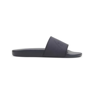 Brioni Sliders, male, Blue, 9 UK, Midnight Blue Pool Slide Sandals