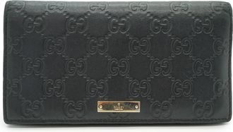 Gucci Gucci leren portemonnee Guccissima