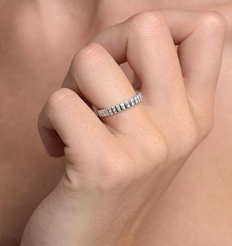 The Diamond Store Eternity Ring Ellie Platinum Diamond 0.50ct H/Si