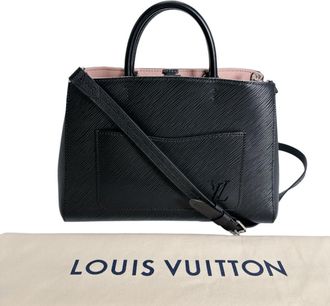 Louis Vuitton Epi Black Epi Leather Leather Handbag Tote Bag (Pre-Owned)