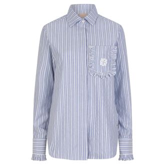 JOSH V Dames, Blouses & Shirts, Blauw, Maat: L