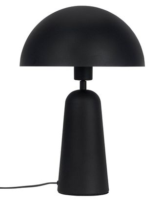Eglo Eglo Aranzola 1 Light Table Lamp Black With White Interior Metal Shade